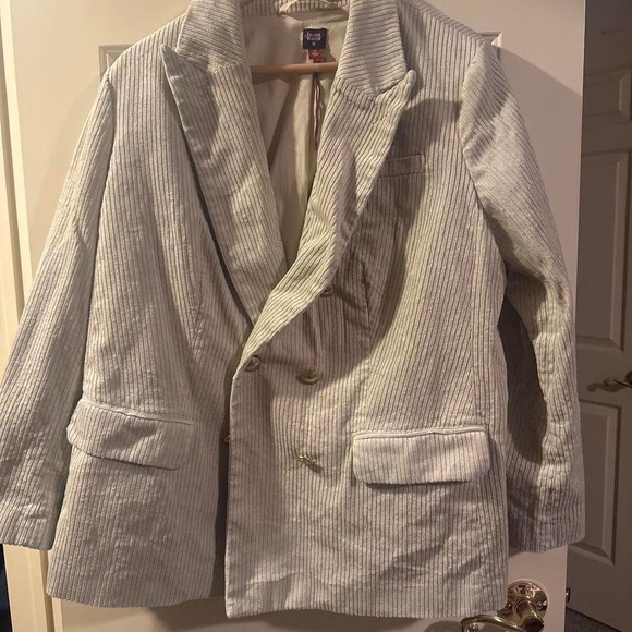 Cream corduroy blazer #blazer #corduroy - Picture 2 of 2